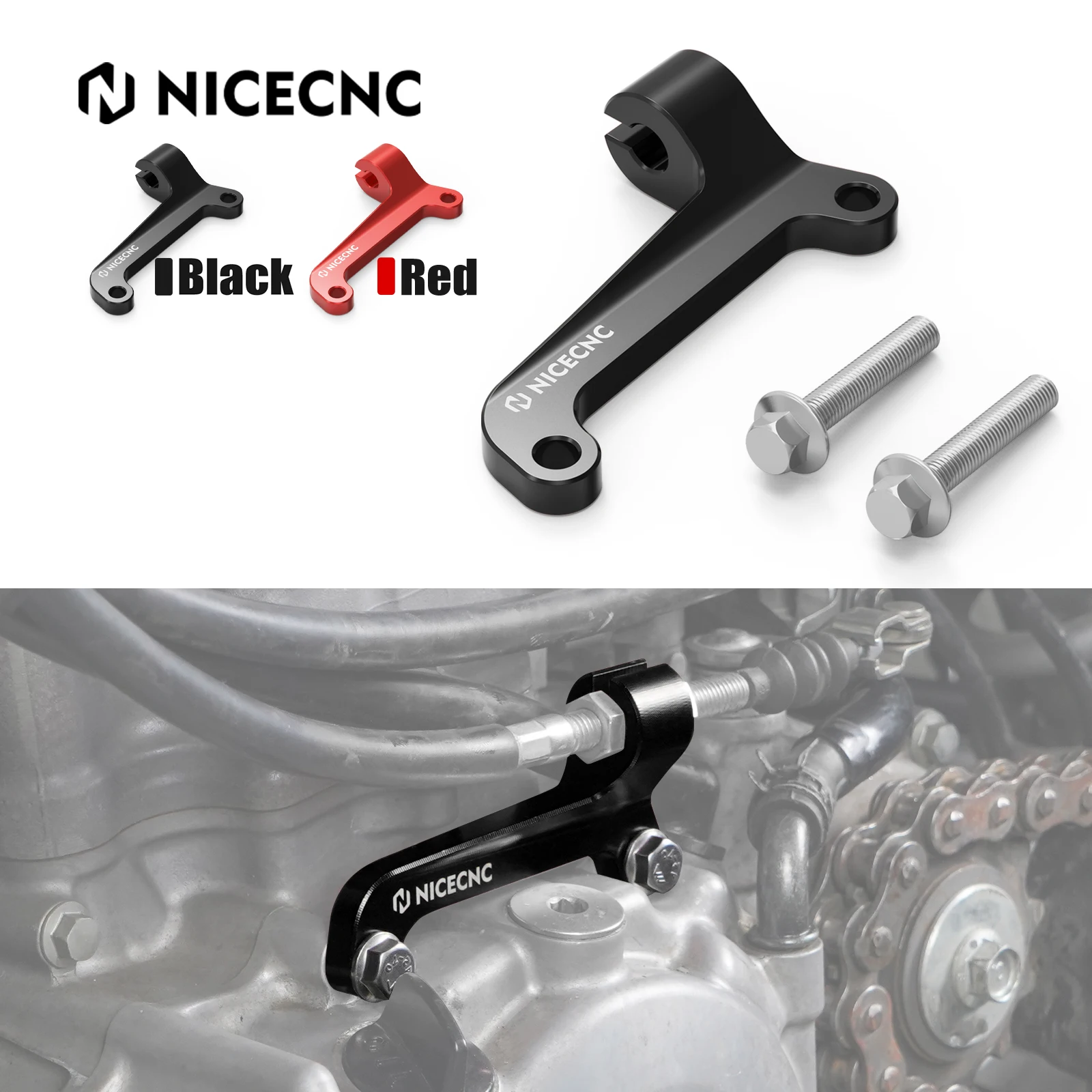 NICECNC para TRX450R 2006-2009 soporte de Cable de embrague para Honda TRX450ER 2006-2014 2007 2008 22838-HP1-600 ATV 450R TRX aluminio