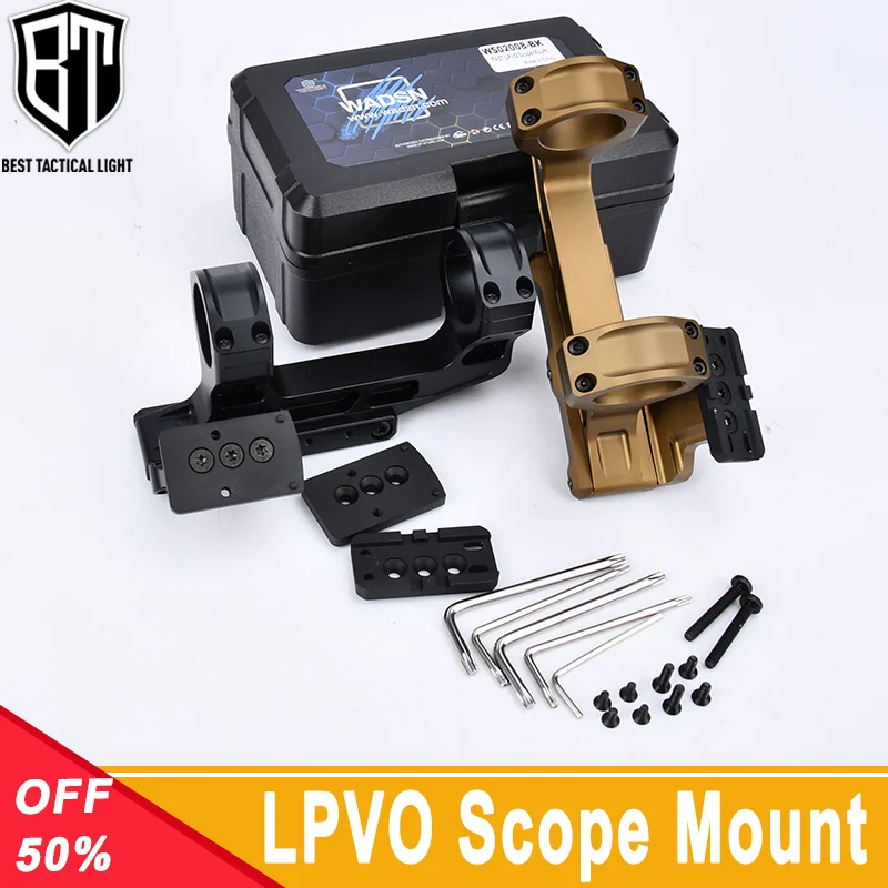 

Tactial Sight LPVO Offset Optic Base AR15 Hunting Airsoft Accessroies Rings RMR For 20MM Picatinny Rail Weapon Scout Mounts Base