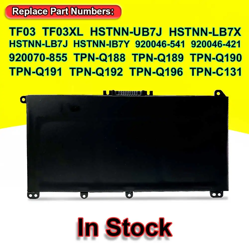 Imagem -02 - Bateria do Portátil para hp Pavilion 14-bf 15-cc 15-cd 17-ar 14-bf033tx 15-cc001na 15-cd000ng 17-ar007ca 11.55v 41.9wh 3470mah Tf03xl