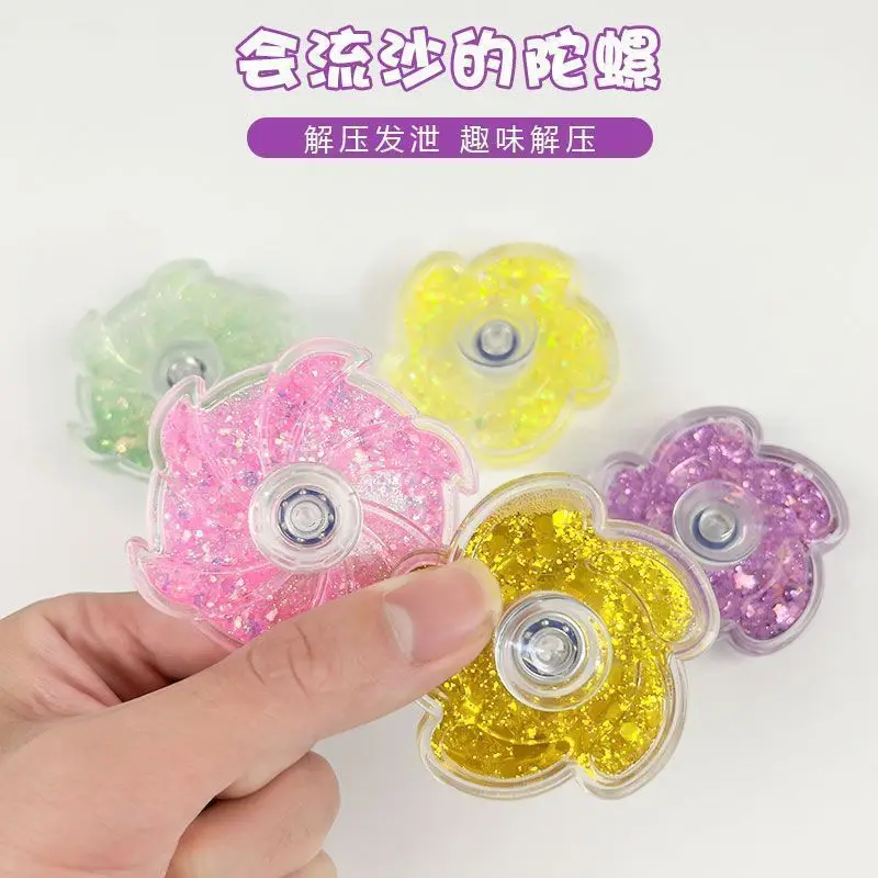 Guka Brain-Boosting Colorful Stress-Relief Toy, Creative Sand Fingertip Petal Spinner, High-Speed Rotation