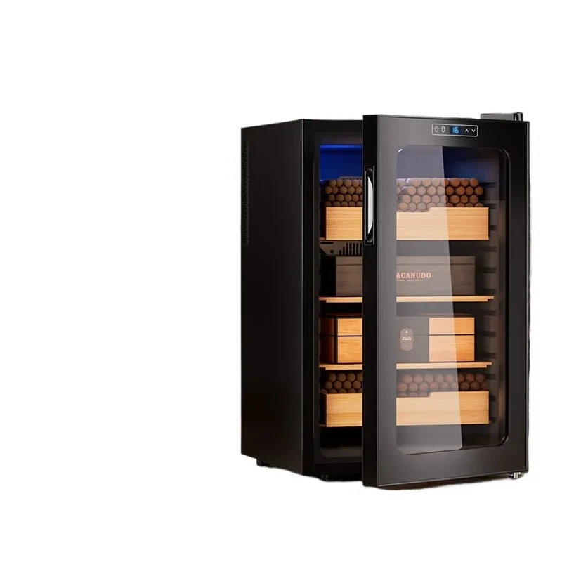 Cigar cabinet thermostatic moisturizer, household small mini cigar wine storage cabinet
