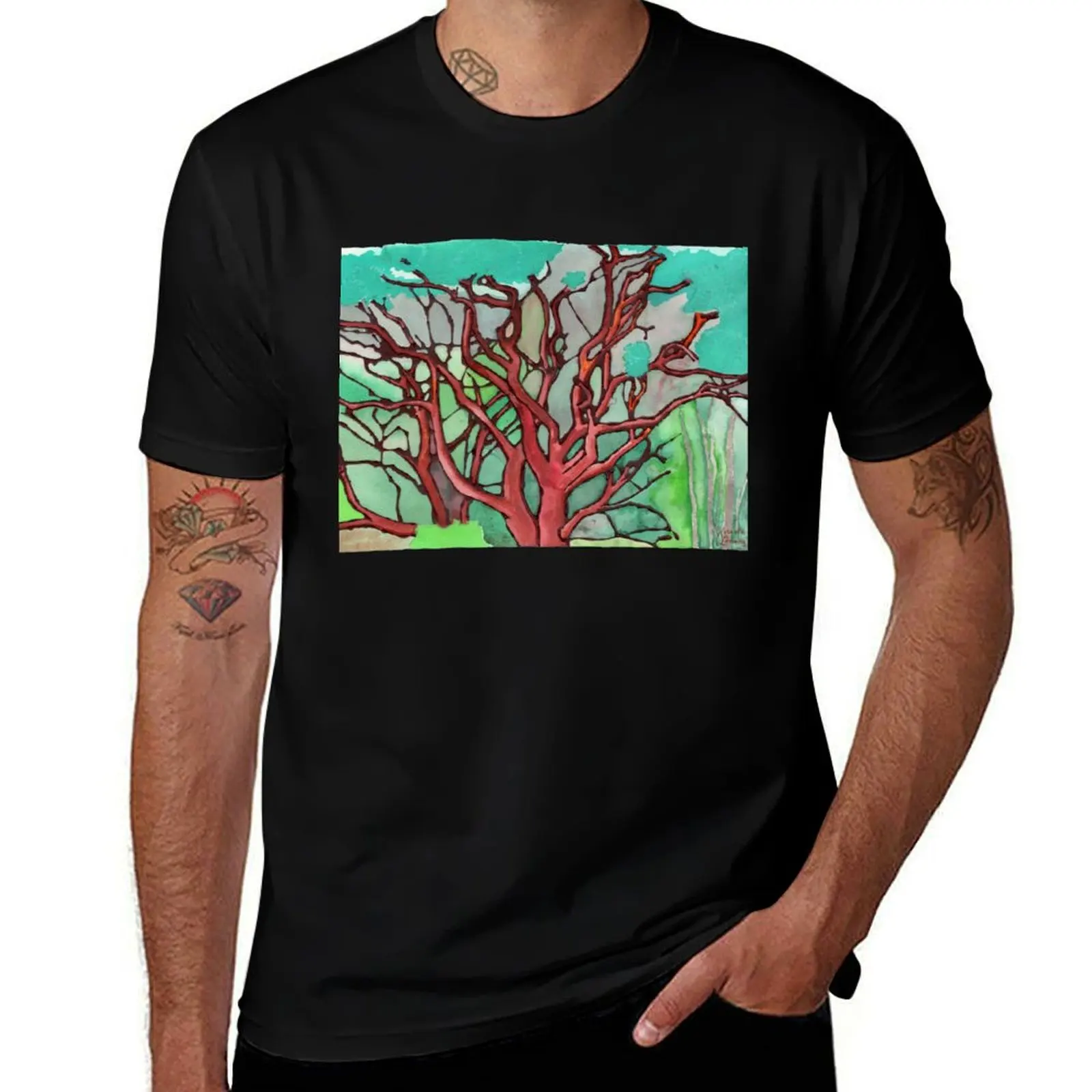 Футболка Manzanita Thicket, простая футболка большого размера