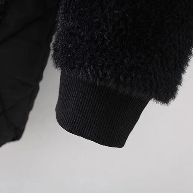 Abrigo de algodón grueso cálido para mujer de mediana edad Otoño Invierno ropa de mujer de gran tamaño abrigo de algodón cálido de longitud media holgado