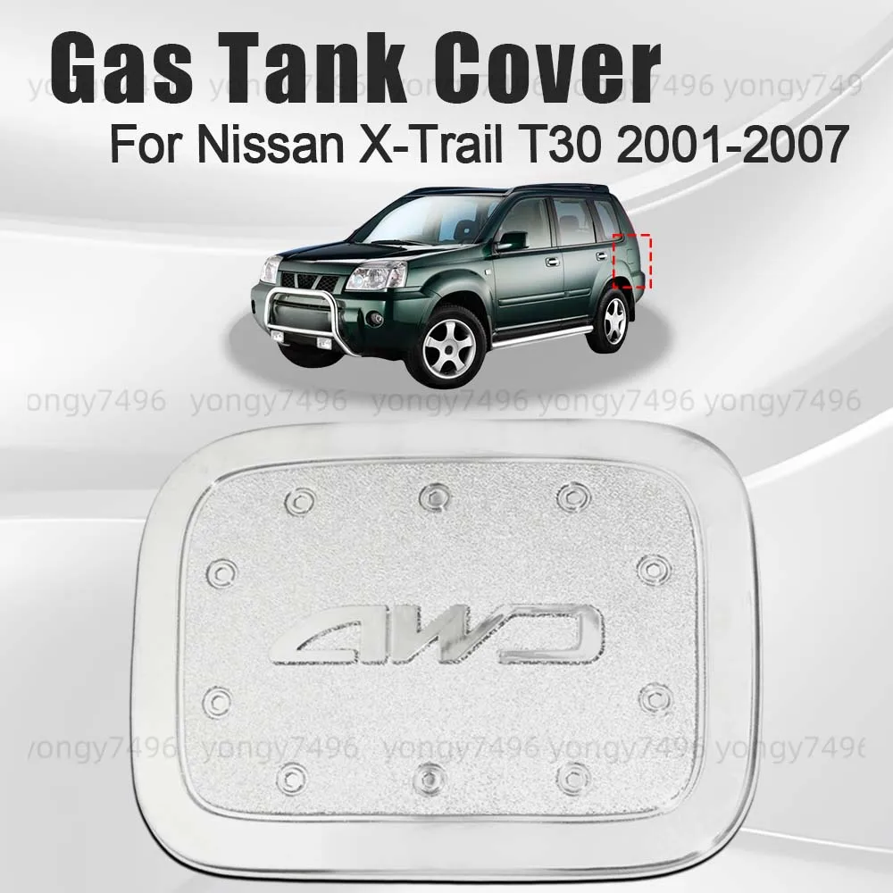 Car Upgrade For Nissan X-Trail T30 2001-2007 Gas Tank Cover Car Styling Decoration Accessories Stickers