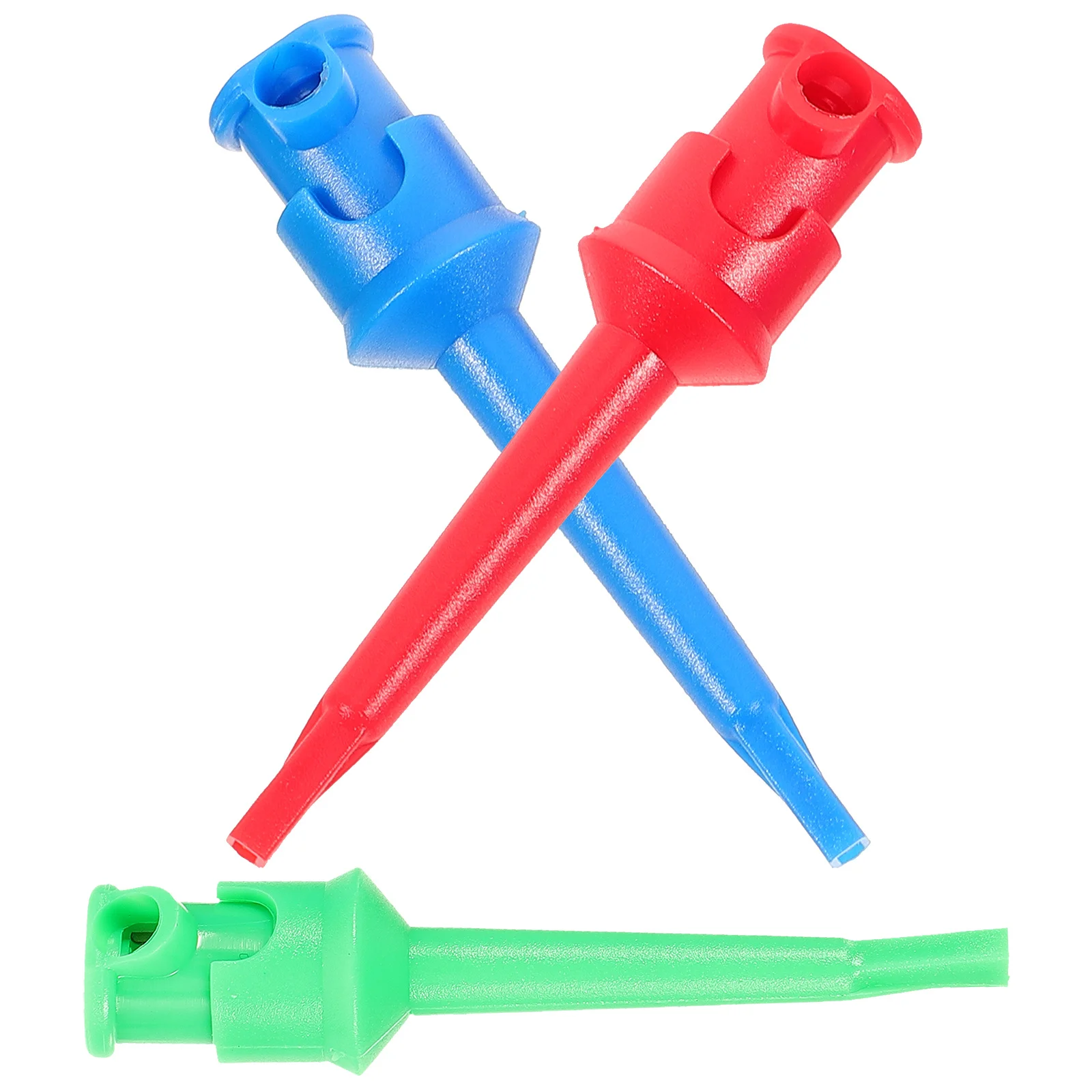 

3Pcs Test Hook Clips Spring Loaded Multimeter Probe Leads Mini Grabber Clips for Electronics Testing Multimeter Test Probe