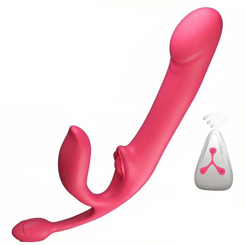 4 Motors Telescopic Vibrating Female Thrusting Anal Vibration Adult Sexual Wellness Double Penetration Strapon Massage Vibrator