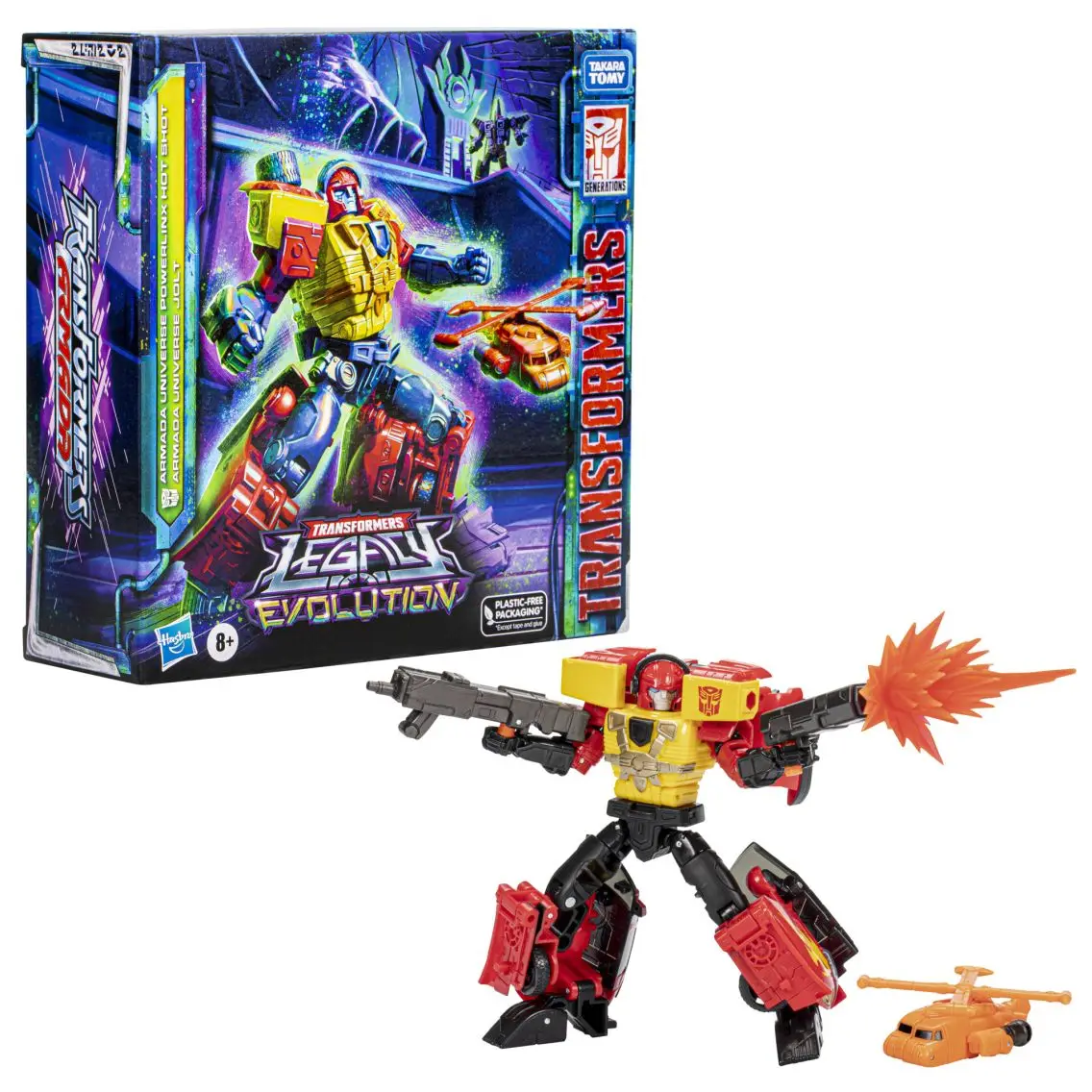 [in-stock] Hasbro Transformers Legacy: Evolution Armada Universe Powerlinx Hot Shot & Armada Universe Jolt 2-Pack Action Figures