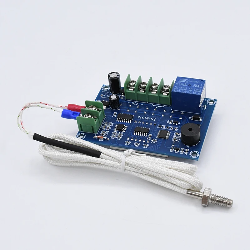 XH-W1315 220V High Temperature Digital Thermostat K-Type Thermocouple Temperature Control Board -30~999 Degree Relay Output