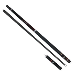 YFEN M2-S 1/2-pc Carbon Fiber Graphite Nine-ball Billiard Pool Cue Stick with Leather grip and Mini Butt. Extension