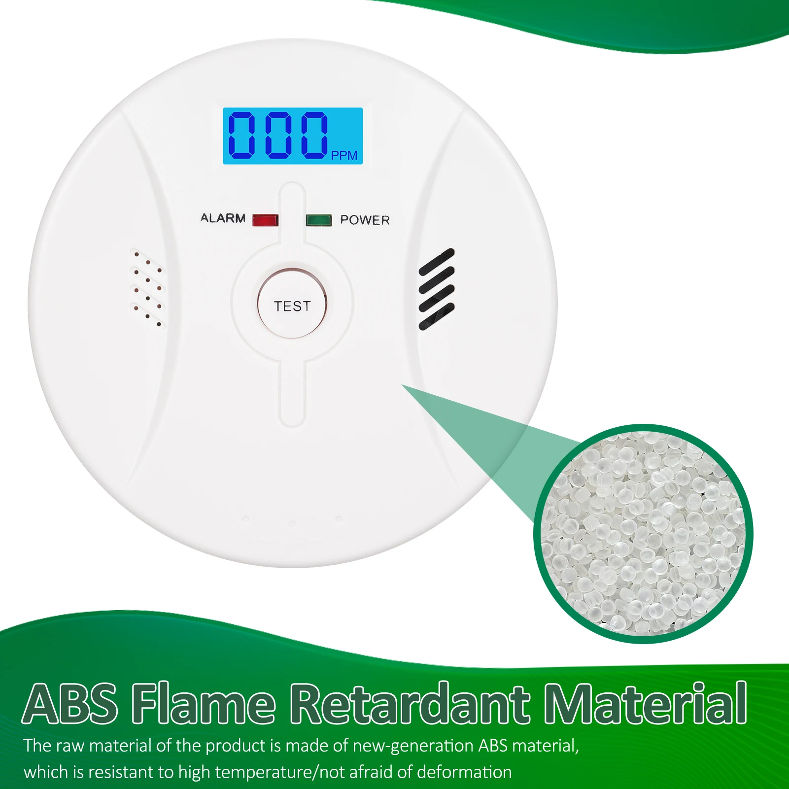 2 in 1 CO and Smoke Alarm Carbon Monoxide Detectors Smoke Detector Smoke Combination CO Alarm Fire CO for Alarm