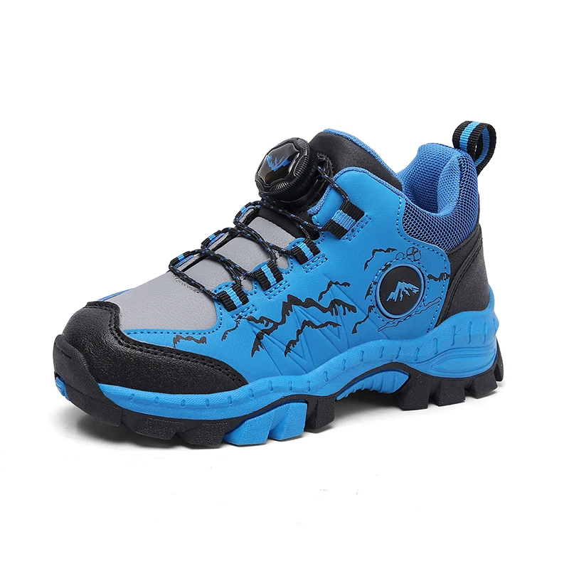 BOELOKTH Neue Herbst Winter Wanderschuhe für Kinder Nicht-Slip Outdoor Schuhe Kinder Warme Bergsteigen Trekking Klettern Sport Schuhe Jungen 3