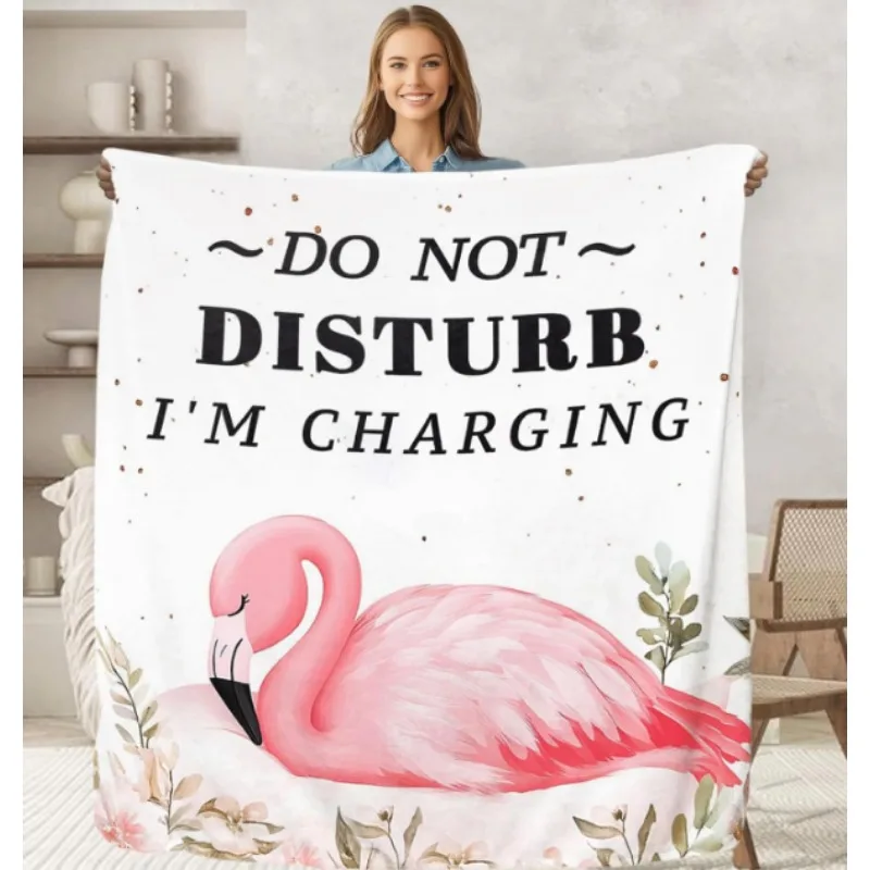 

Одеяло с фламинго в подарок, милое розовое украшение с фламинго, подходит для спальни, гостиной