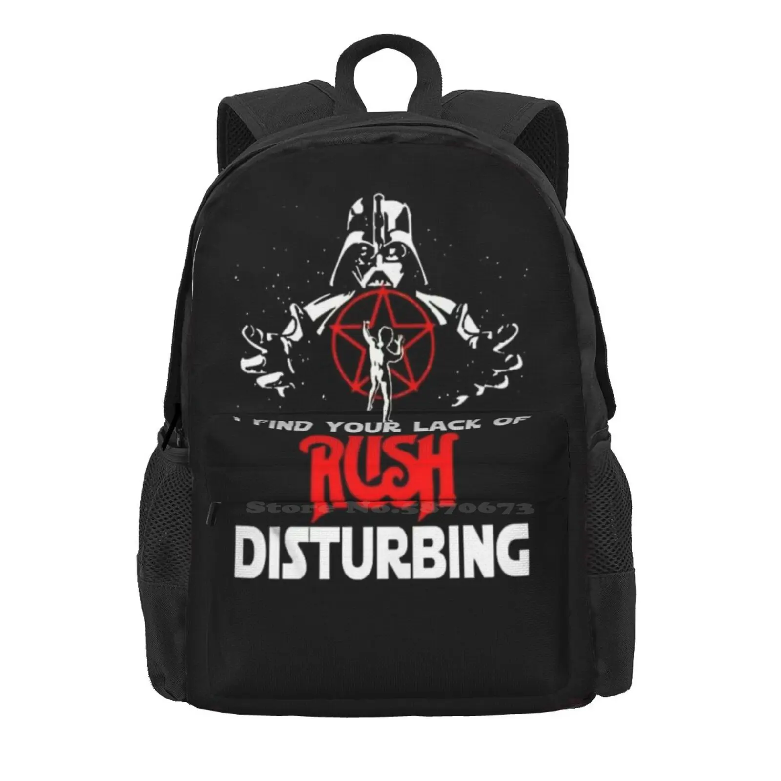 I Find Your Lack Of Rush Disturbing , Rush Lovers , School Bags Travel Laptop Backpack I Find Your Lack Of Rush Disturbing Rush