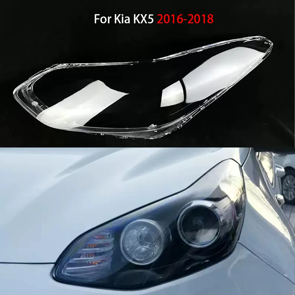 

Headlamp Shell Transparent Headlight For Kia KX5 2016-2018 Cover Lamp Shade Lampshade Lens Plexiglass