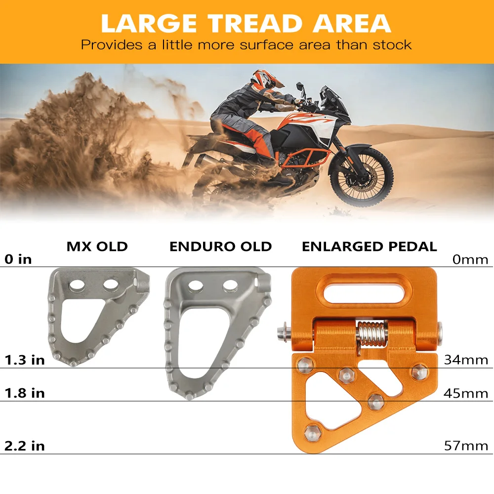 For KTM 390 790 890 990 950 1050 1090 1190 1290 Super Adventure R S T 690 Enduro SMCR Motorcycle Rear Brake Pedal Step Plate