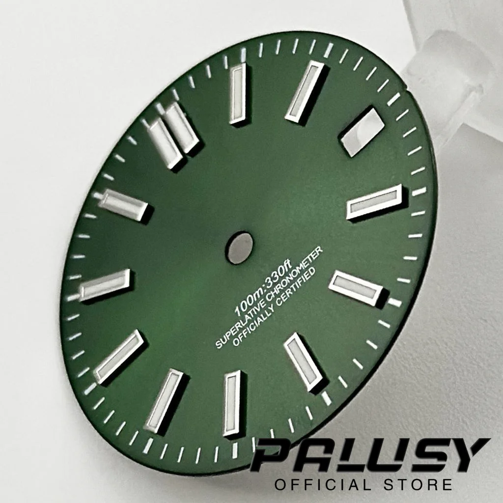 Nh35 29mm Green Watch Dial Green Luminous Watch Face for NH35/NH35A/4R/7S Movement Replacement Parts