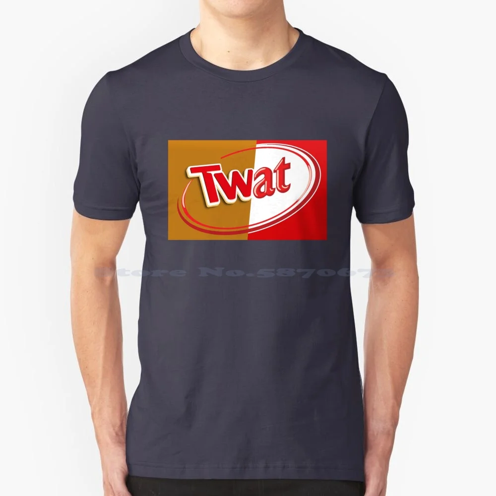 Camiseta 100% de algodón Twat Twix Kitkat Edit, Kit de Kat Kitkat Mashup, Pun Rude, Joke, Chocolate Bar Logo