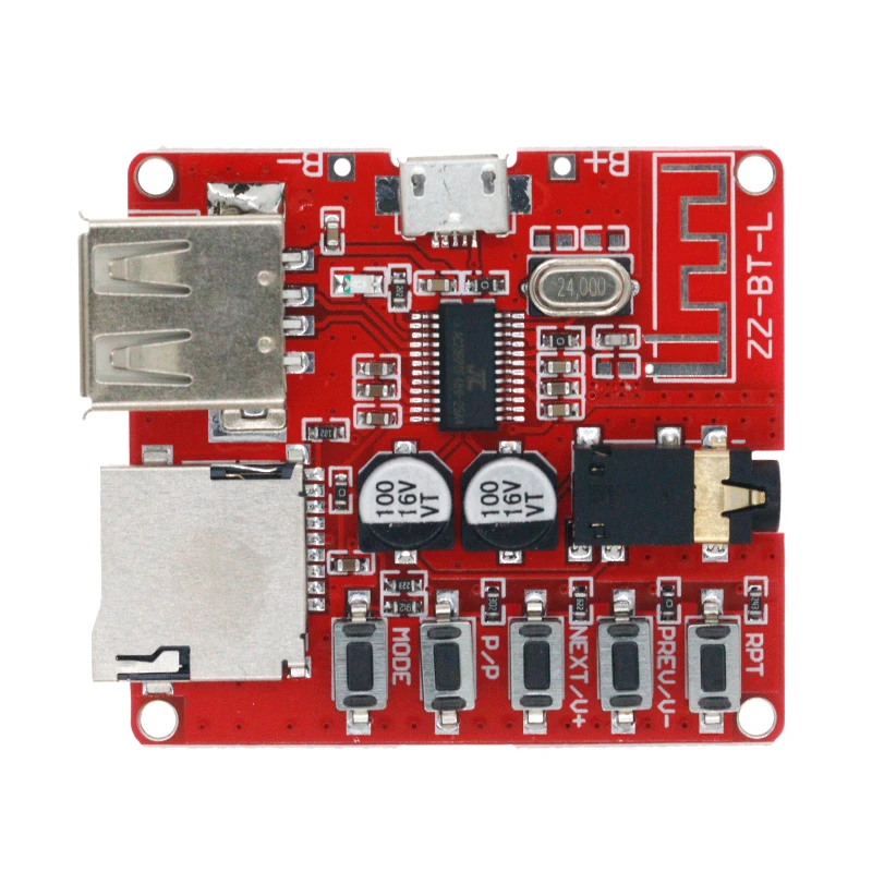 Bluetooth MP3 Modul Decoding Papan Penerima Audio Amplifier Speaker Mobil Lossless Modifikasi Bluetooth 4.1 Sirkuit DIY