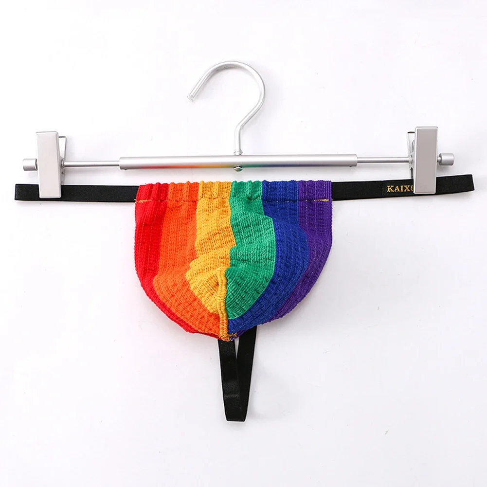 

Men's Bulge Thongs Thin Strap Underwear Knitted Fabric Breathable Comfortable Panties Gays Sexy U Convex Pouch Intimate Bottoms