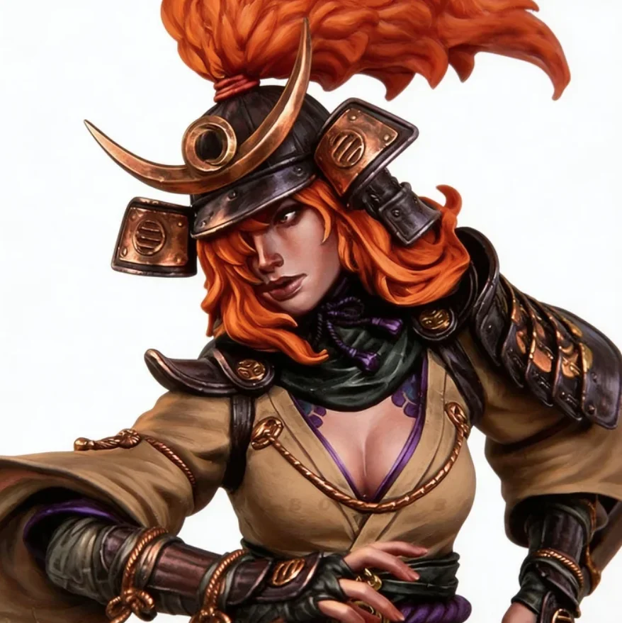 

95mm Resin bust model kits figure colorless and self-assembled （No dragons included） A-2179