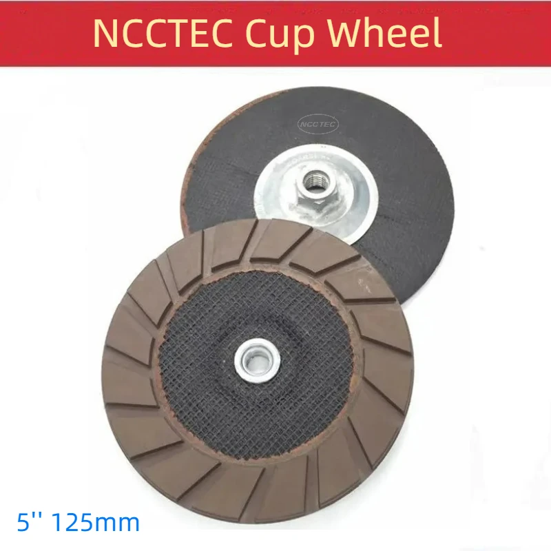 

5'' Ceramic Bond Diamond Grinding Cup Wheel | 125mm Edge Maxx Aggressive Concrete Polishing Smoothing Pads Discs Turbo Segments