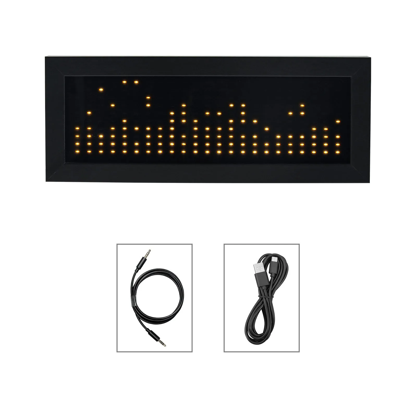 HiFiAMP Heareal MS1 LED Music Spectrum Light Voice Control Pickup Dual Channel Input Rhythm Light