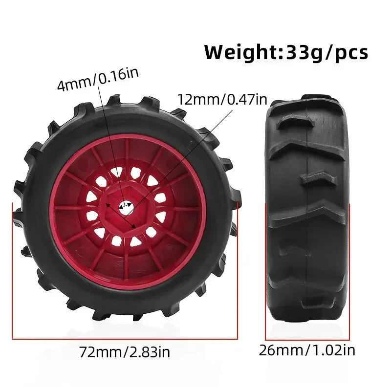 

1/16 MOJAVE GROM Sand Tire Water Tire for Arrma RC Car Upgrade Parts Accessories