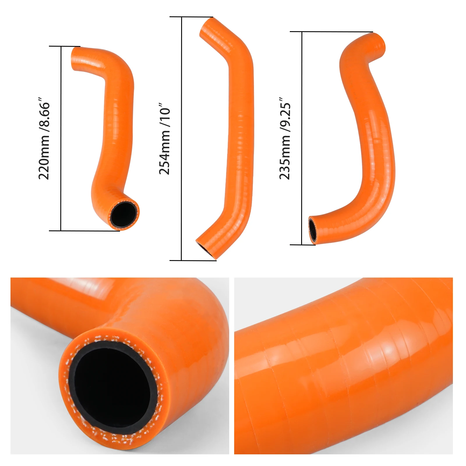 Motorcycle For KTM SXF 250 SXF 350 2023-2024 EXC-F XCF XWF 350 EXC-F XCF 250 2024 Husqvarna GAS GAS Silicone Radiator Hose Kit