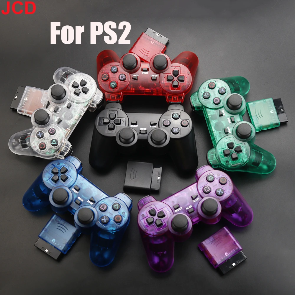 

JCD 1pcs Wireless Gamepad For Sony PS2 Console Joystick 2.4G Double Vibration Shock Joypad USB PC Game Controller