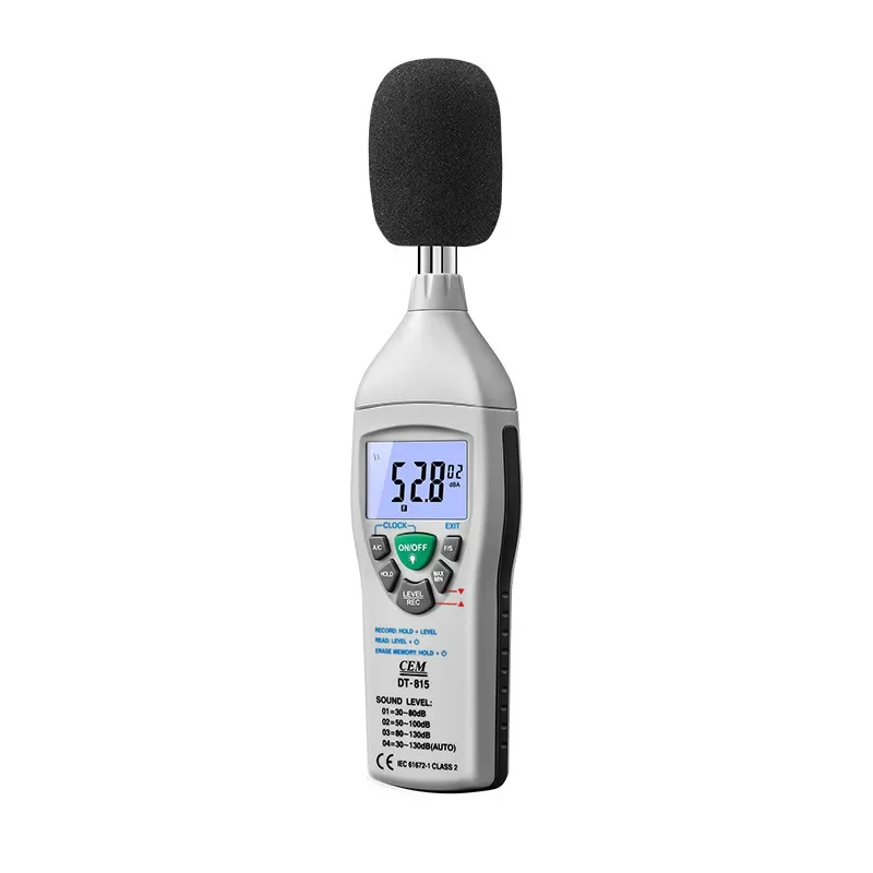 DT-815 Professional High-precision Professional Decibel Meter Noise Meter Volume Meter Noise Detection Volume Test