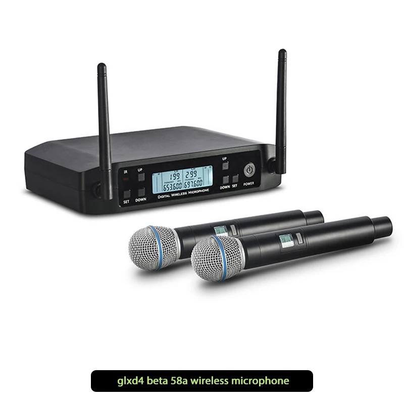 GLXD4 Beta 58a Original Shure Wireless Microphone UHF Dynamic Mic Professional Broadcast Handheld Party Stage Singing Speech Mic