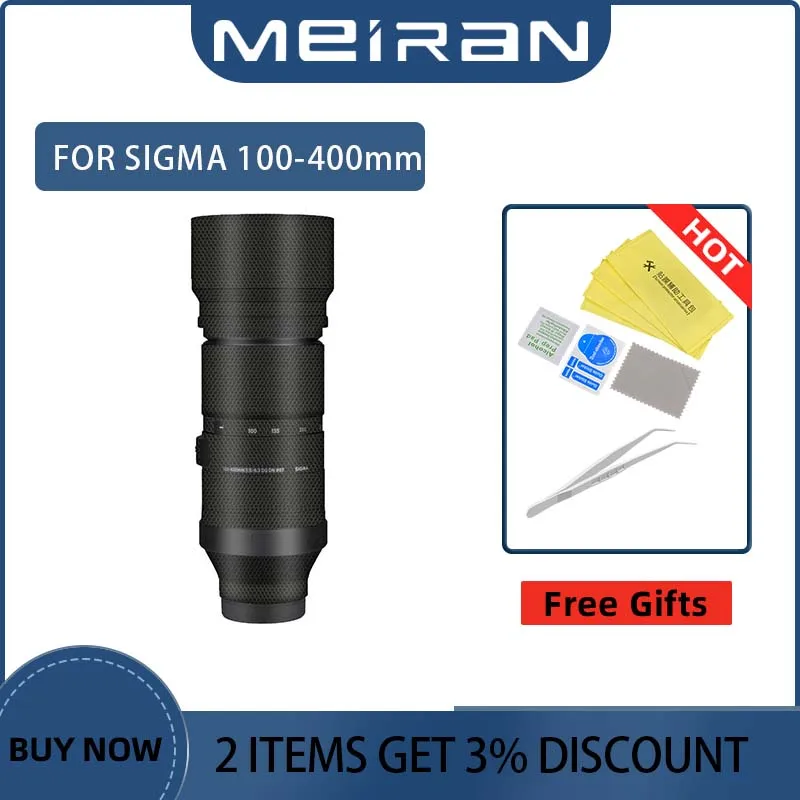 Anti-Scratch Camera Skin Sticker Skin Wrap Film Protective Film Cover For Sigma 100-400mmF5-6.3 DG DN 100-400f5-6.3 10040056.3