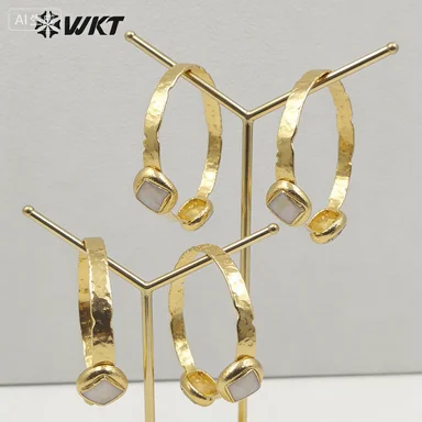 

MPB021 Красивый браслет из пресноводного жемчуга в форме бриллианта, женский свадебный подарок, специальный золотой браслет с гальваническим покрытием, браслет-манжета