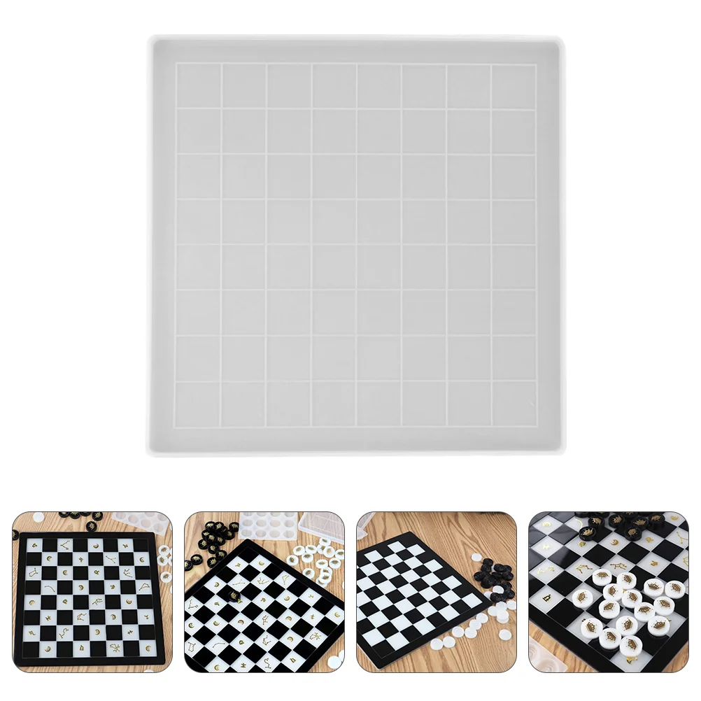 Checkerboard Chess Mold Molde Para Resina Silica Gel 3d International Molds Crystal Epoxy