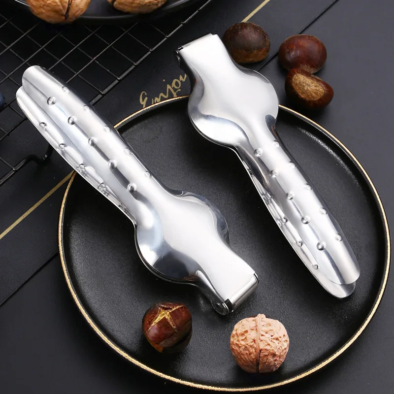 

Creative Nutcracker Chestnut Clip 304 Stainless Steel Chestnut Cutter Tool Multifunction Nutcracker Kitchen Gadget
