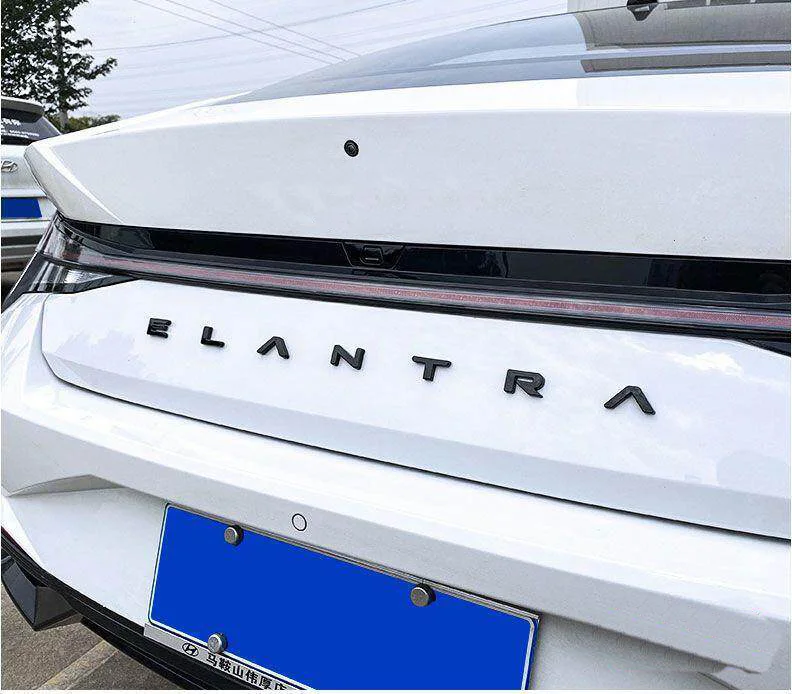 Car Letter Badge Auto Trunk Stickers ABS For 2021-2023 Elantra Car Trunk Letters Emblem Badge Logo Stickers Accessories