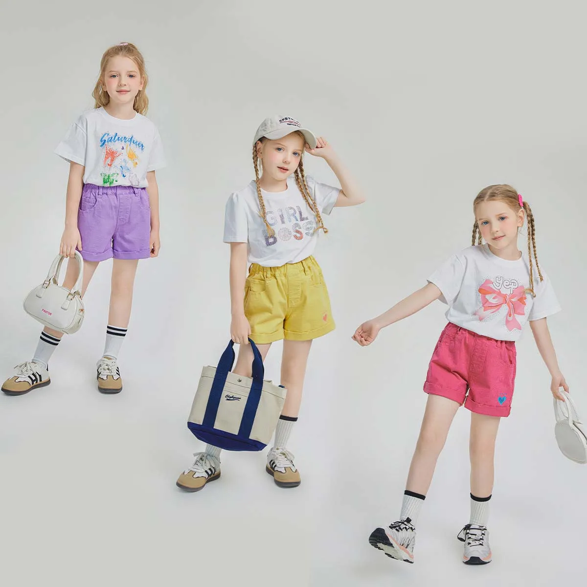 

Летние школьные шорты для девочек-подростков JUCPKID 2024, однотонные милые шорты для девочек-подростков, Повседневные Дышащие шорты для девочек