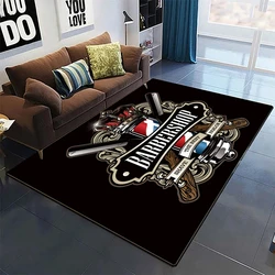 Sign Expert Barber Shop Carpet for Living Room Home Decoration Sofa Table Large Area Rugs Lounge Entrance Door Mat Non-slip Mat