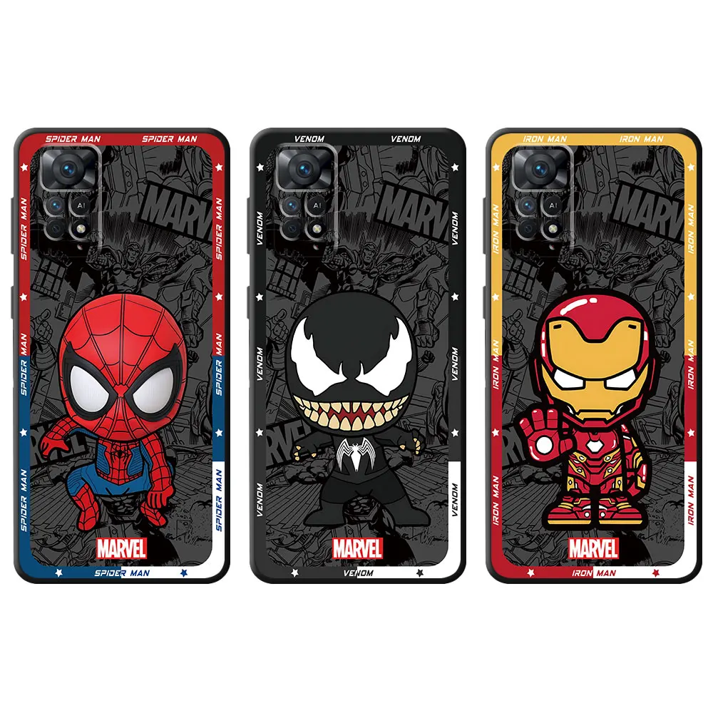 Cover Marvel Spider Man Venom Phone Case for Redmi 9C 12 K50 Gaming K40 Pro A2 A1 Plus 12C 10 9 9T 9A K60 K60E K40s 10C 10A