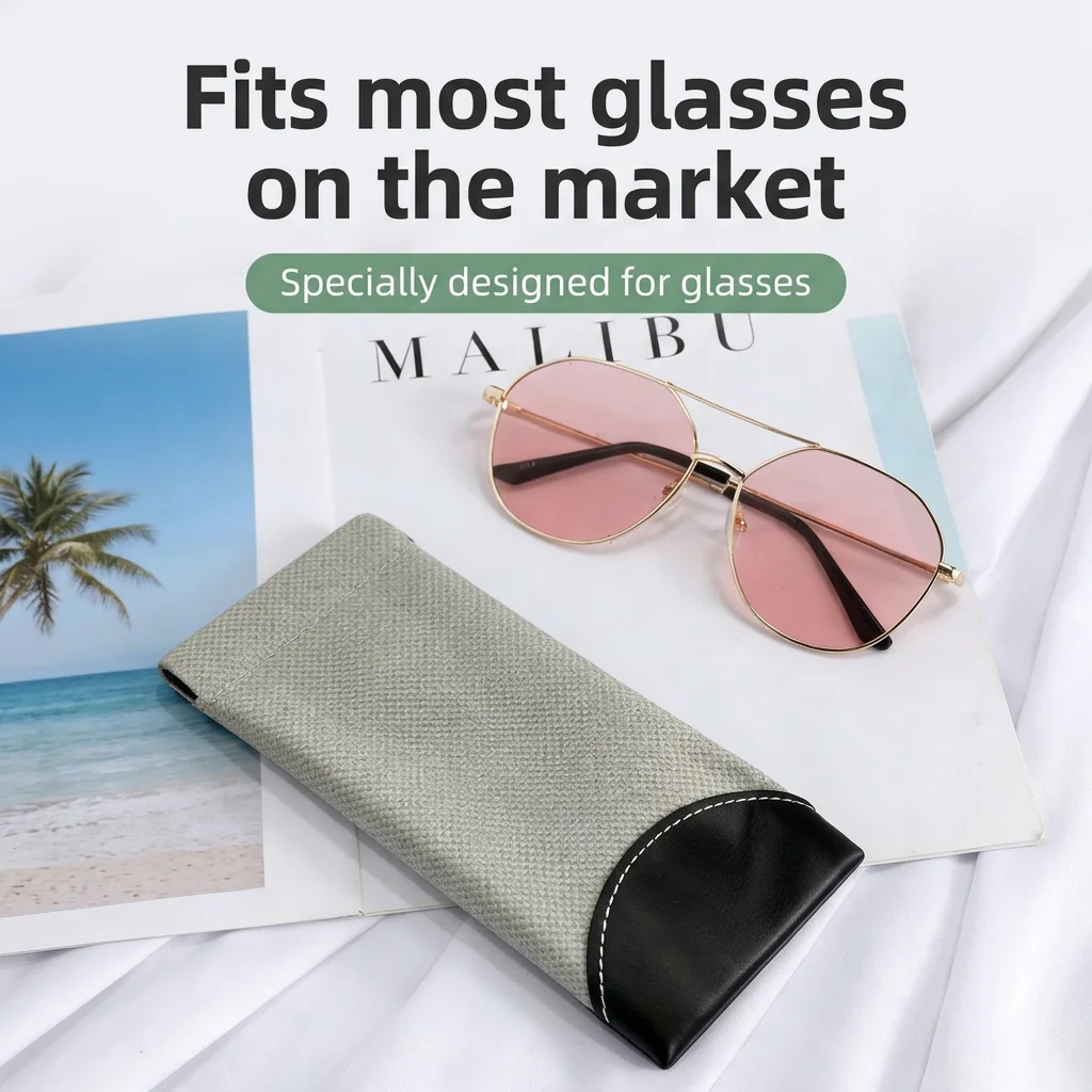 Pull-Out Eyewear Bag Anti-Pressure Hangable Glasses Case Portable Glasses Pouch Hangable Eyeglasses Pouch For Glasses Storage