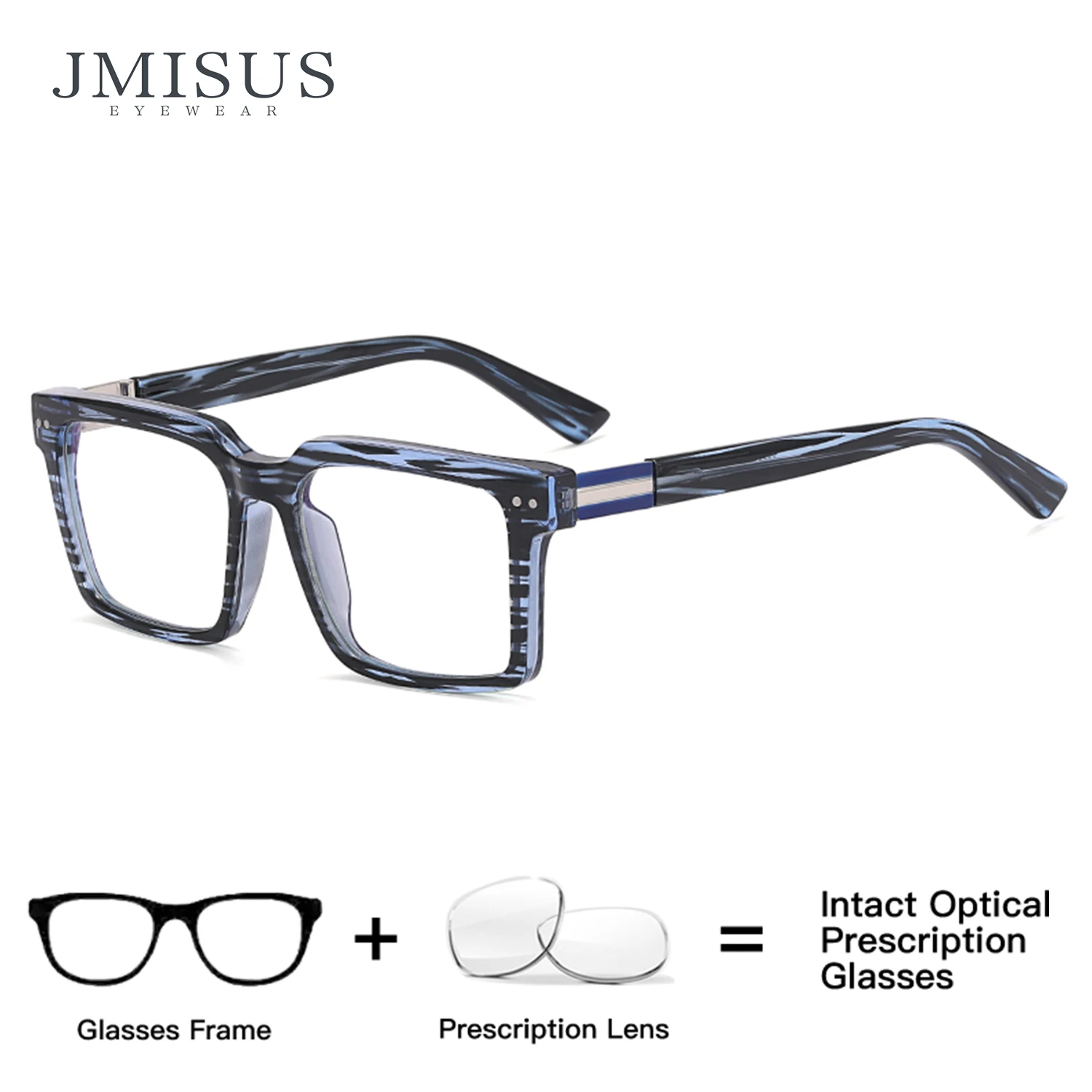 

JMISUS New Arrivals Square Prescription Glasses TR Rectangle Photochromic Fashion Myopia Optical Eyewear for Man