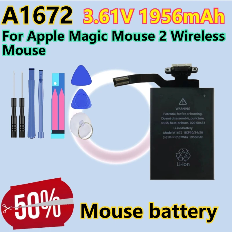 

Для Apple Magic Trackpad 2 A1542 020-8446 Touchpad Mouse 2 Wireless A1672 020-00634 3,61 В Аккумулятор 1956 мАч-2024 мАч с аккумулятором