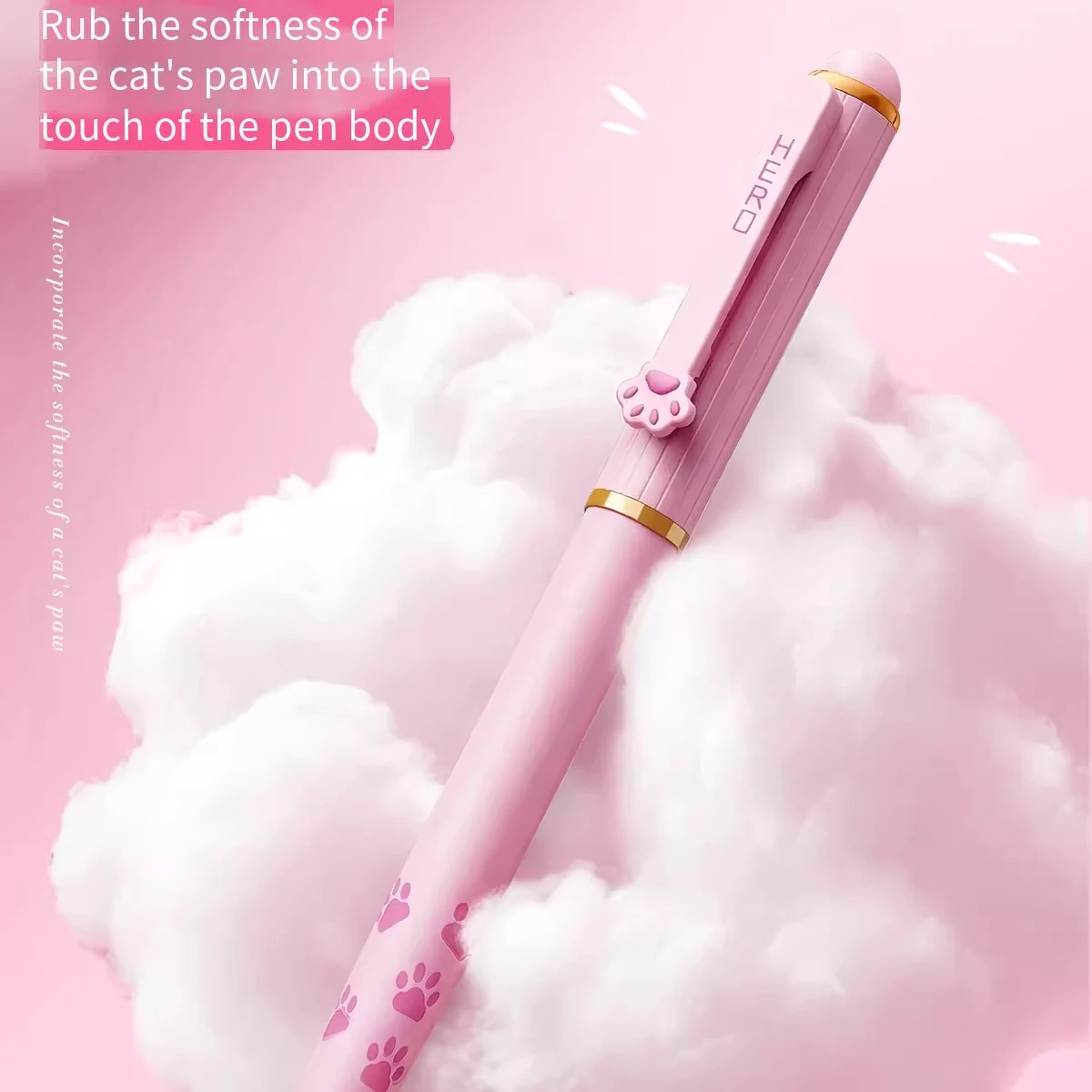 

Магнитная ручка HERO в форме кошачьей лапки, для студентов, со сменными чернильными картриджами, эстетичный дизайн