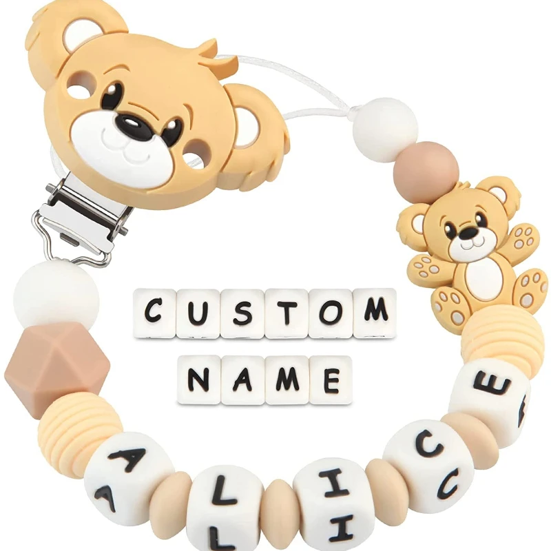 

Детские зажимы для соски по индивидуальному заказу, пустышка с индивидуальным именем, пустышка, держатель для сосков, цепочки, товары для новорожденных, игрушки для прорезывания зубов, жевательные подарки