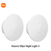 Xiaomi Mijia Night Light 3 Version Rechargeable Motion Sensor Adjustable  Brightness Smart Human Light Sensor Night Lamp