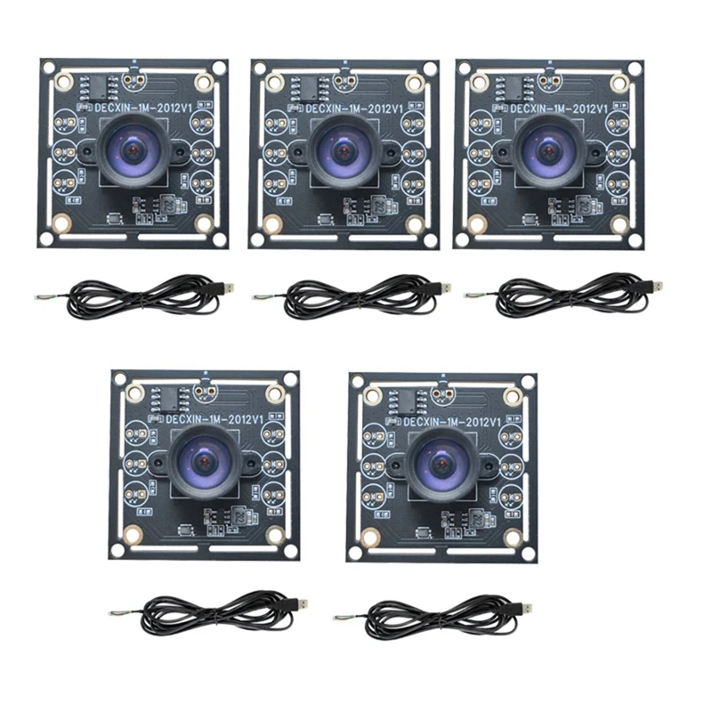 5PCS 100 Grad Kamera Modul OV9732 1MP 1280X720 30Fps USB Kamera Modul Stick Kostenloser Für Winxp/7/8/10 With1.5M Kabel-Y41A