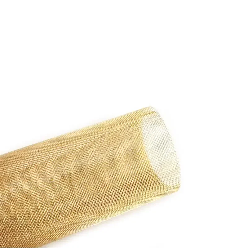 1pcs 20-200 Mesh Brass filter screen  Woven Wire High Quality Brass Screening Filter Sheet Net Nonmagnetic Signal Screen Tool