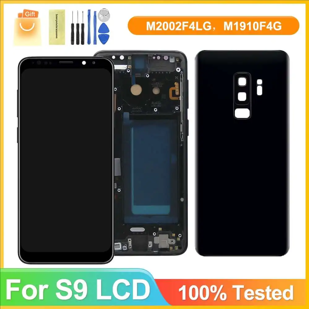 

100% Tested Display For Samsung Galaxy S9 LCD With Digitizer Touch Screen Assembly SM-G960FD S9 G960 LCD with Frame Replacement