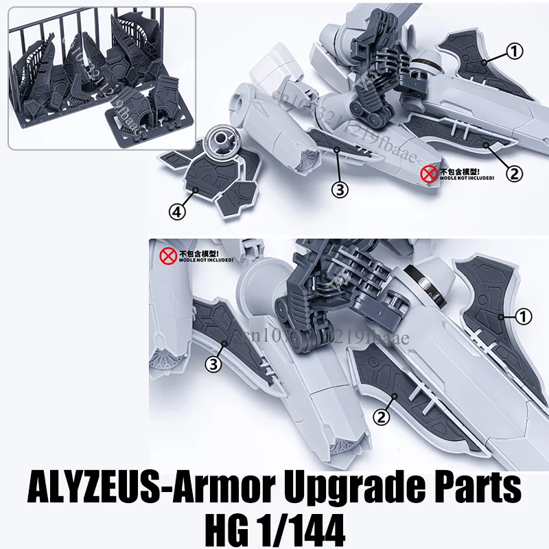 TAS Model ALYZEUS Armor Upgrade Parts HG 1/144 Toy Supplement Details 3D Printing Accessories Repair Parts Package Assembly Kit