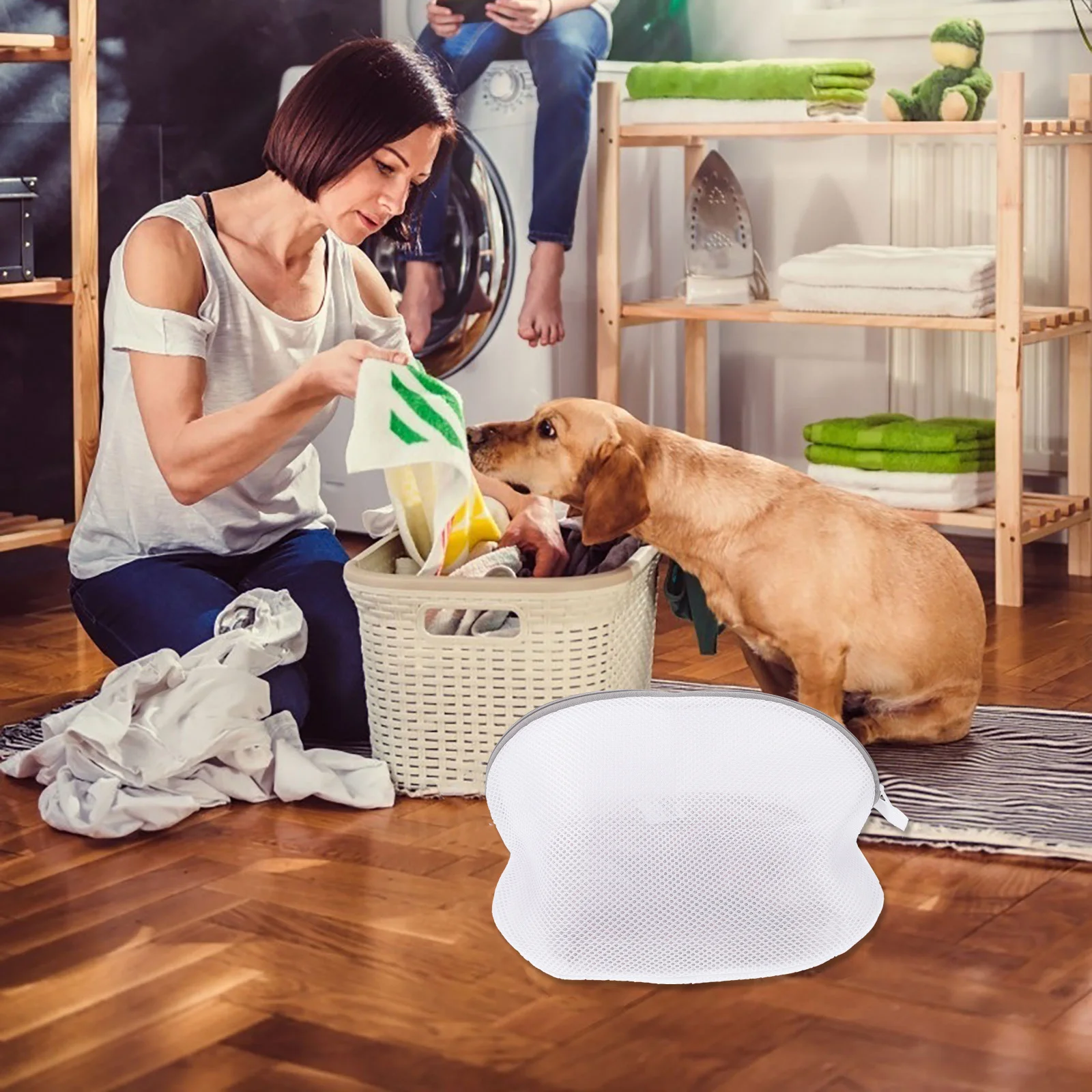 

4Pcs Lingerie Bags for Washing Delicates Mesh Laundry Bags with Large Capacity See Through Fabric Travel Laundry Bag for Bra and